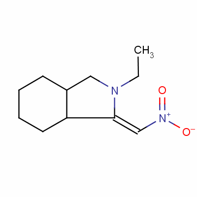 2-乙基八氫-1-(硝基亞甲基)-1H-異吲哚結構式_56593-86-3結構式