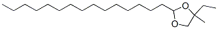 4-乙基-4-甲基-2-十五基-1,3-二氧戊環(huán)結(jié)構(gòu)式_56599-78-1結(jié)構(gòu)式