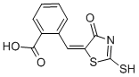 2-[(E)-(2-疏基-4-氧代-1,3-噻唑-5(4H)-基)甲基]苯甲酸結(jié)構(gòu)式_56661-83-7結(jié)構(gòu)式