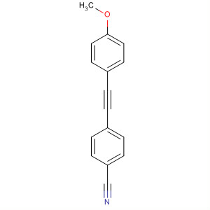 4-(4-甲氧基-苯基乙炔)-苯甲腈結(jié)構(gòu)式_56982-37-7結(jié)構(gòu)式