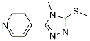 4-甲基-3-甲基硫代-5-(4-吡啶)-1,2,4-噻唑結(jié)構(gòu)式_57295-67-7結(jié)構(gòu)式