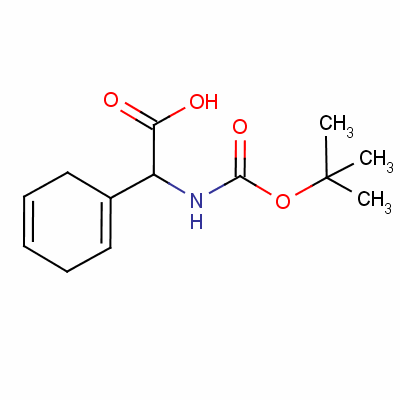 alpha-[[(1,1-二甲基乙氧基)羰基]氨基]環(huán)己-1,4-二烯-1-乙酸結(jié)構(gòu)式_57410-95-4結(jié)構(gòu)式