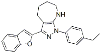 (9ci)-3-(2-苯并呋喃)-1-(4-乙基苯基)-1,4,5,6,7,8-六氫-吡唑并[3,4-b]氮雜卓結(jié)構(gòu)式_577956-09-3結(jié)構(gòu)式