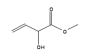 DL-2-羥基-3-丁烯酸甲酯結構式_5837-73-0結構式
