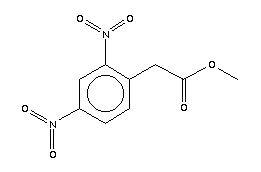 2,4-二硝基苯基乙酸甲酯結(jié)構(gòu)式_58605-12-2結(jié)構(gòu)式
