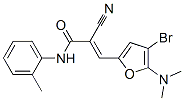 3-[4-溴-5-(二甲基氨基)-2-呋喃]-2-氰基-n-(2-甲基苯基)-2-丙酰胺結(jié)構(gòu)式_586340-35-4結(jié)構(gòu)式