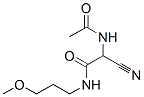 2-乙酰氨基-2-氰基-N-(3-甲氧基丙基)-乙酰胺結(jié)構(gòu)式_58685-32-8結(jié)構(gòu)式
