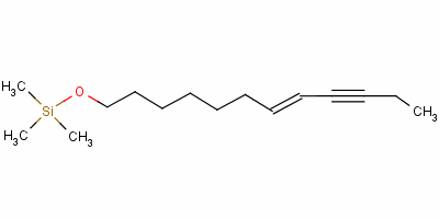(E)-(7-十二烯炔-9-氧基)三甲基硅烷結(jié)構(gòu)式_58763-69-2結(jié)構(gòu)式