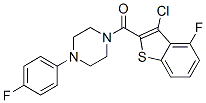 (9ci)-1-[(3-氯-4-氟苯并[b]噻吩-2-基)羰基]-4-(4-氟苯基)-哌嗪結構式_588675-50-7結構式