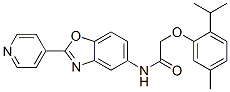 (9ci)-2-[5-甲基-2-(1-甲基乙基)苯氧基]-n-[2-(4-吡啶)-5-苯并噁唑基]-乙酰胺結(jié)構(gòu)式_590394-01-7結(jié)構(gòu)式