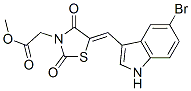 (9CI)-5-[(5-溴-1H-吲哚-3-基)亞甲基]-2,4-二氧代-3-噻唑烷乙酸甲酯結構式_593272-22-1結構式