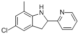 (9CI)-5-氯-2,3-二氫-7-甲基-2-(2-吡啶)-1H-吲哚結構式_595549-19-2結構式