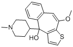 10-甲氧基-4-(1-甲基哌啶-4-基)-4H-苯并[4.5]環(huán)庚[1,2-b]噻吩-4-醇結(jié)構(gòu)式_59743-88-3結(jié)構(gòu)式