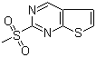 2-(甲基磺?；?噻吩并[2,3-d]嘧啶結(jié)構(gòu)式_598298-12-5結(jié)構(gòu)式