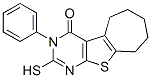 2-疏基-3-苯基-3,5,6,7,8,9-六氫-10-硫-1,3-二氮雜苯并[a]奧苷菊環(huán)-4-酮結構式_59898-71-4結構式