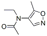 5-甲基-4-(N-乙基乙酰氨基)異噁唑結(jié)構(gòu)式_600153-32-0結(jié)構(gòu)式