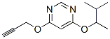 (9CI)-4-(1,2-二甲基丙氧基)-6-(2-丙炔氧基)-嘧啶結(jié)構(gòu)式_601482-73-9結(jié)構(gòu)式