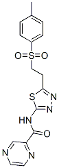 (9CI)-N-[5-[2-[(4-甲基苯基)磺?；鵠乙基]-1,3,4-噻二唑-2-基]-吡嗪羧酰胺結(jié)構(gòu)式_602282-71-3結(jié)構(gòu)式