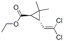 反式-3-(2,2-二氯乙烯基)-2,2-二甲基環(huán)丙烷羧酸乙酯結構式_60254-15-1結構式