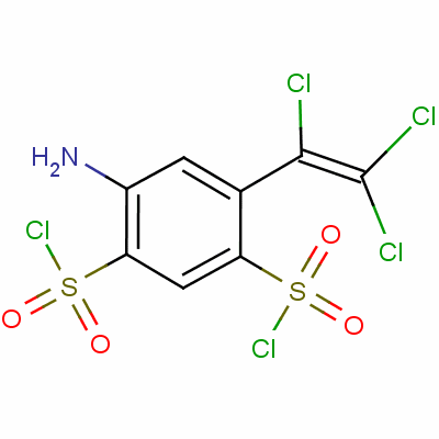4-氨基-6-(三氯乙烯基)苯-1,3-二磺?；冉Y(jié)構(gòu)式_60285-85-0結(jié)構(gòu)式