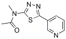 (9ci)-n-甲基-n-[5-(3-吡啶)-1,3,4-噻二唑-2-基]-乙酰胺結構式_603075-49-6結構式