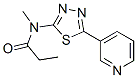 (9ci)-n-甲基-n-[5-(3-吡啶)-1,3,4-噻二唑-2-基]-丙酰胺結構式_603075-75-8結構式