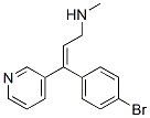 (E)-3-(4-溴苯基)-3-(3-吡啶)-N-甲基-2-丙烯-1-胺結構式_60324-58-5結構式