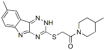 (9CI)-4-甲基-1-[[(8-甲基-2H-1,2,4-噻嗪o[5,6-b]吲哚-3-基)硫代]乙?；鵠-哌啶結(jié)構(gòu)式_603946-23-2結(jié)構(gòu)式
