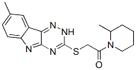 Piperidine, 2-methyl-1-[[(8-methyl-2h-1,2,4-triazino[5,6-b]indol-3-yl)thio]acetyl]-(9ci) Structure,603946-24-3Structure