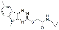 (9ci)-n-環(huán)丙基-2-[(5,8-二甲基-5H-1,2,4-噻嗪并[5,6-b]吲哚-3-基)硫代]-乙酰胺結構式_603946-50-5結構式
