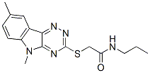 (9ci)-2-[(5,8-二甲基-5H-1,2,4-噻嗪并[5,6-b]吲哚-3-基)硫代]-n-丙基-乙酰胺結(jié)構(gòu)式_603946-51-6結(jié)構(gòu)式