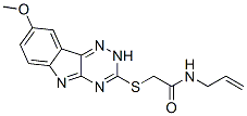 (9ci)-2-[(8-甲氧基-2H-1,2,4-噻嗪并[5,6-b]吲哚-3-基)硫代]-n-2-丙烯基-乙酰胺結(jié)構(gòu)式_603947-43-9結(jié)構(gòu)式