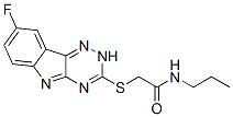 (9ci)-2-[(8-氟-2H-1,2,4-噻嗪并[5,6-b]吲哚-3-基)硫代]-n-丙基-乙酰胺結(jié)構(gòu)式_603948-00-1結(jié)構(gòu)式