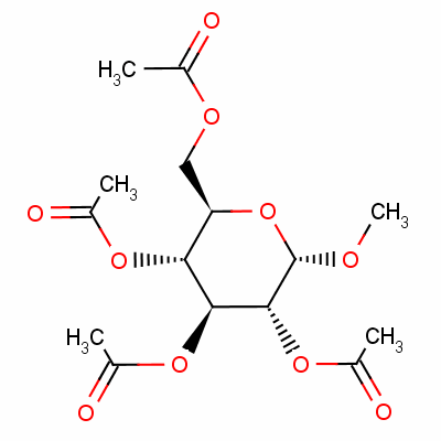 2,3,4,6-四-o-乙?；?alpha-d-吡喃葡萄糖苷甲酯結構式_604-70-6結構式