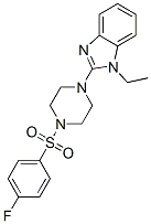(9ci)-1-(1-乙基-1H-苯并咪唑-2-基)-4-[(4-氟苯基)磺?；鵠-哌嗪結(jié)構(gòu)式_604741-72-2結(jié)構(gòu)式