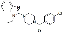 (9ci)-1-(4-氯苯甲?；?-4-(1-乙基-1H-苯并咪唑-2-基)-哌嗪結(jié)構(gòu)式_604741-82-4結(jié)構(gòu)式