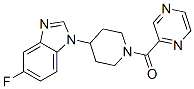 (9CI)-4-(5-氟-1H-苯并咪唑-1-基)-1-(吡嗪羰基)-哌啶結(jié)構(gòu)式_604742-09-8結(jié)構(gòu)式