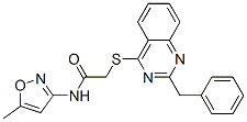 (9ci)-n-(5-甲基-3-異噁唑基)-2-[[2-(苯基甲基)-4-喹唑啉]硫代]-乙酰胺結(jié)構式_604793-37-5結(jié)構式