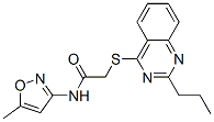 (9ci)-n-(5-甲基-3-異噁唑基)-2-[(2-丙基-4-喹唑啉)硫代]-乙酰胺結(jié)構(gòu)式_604793-90-0結(jié)構(gòu)式