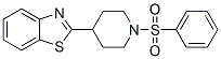 (9CI)-4-(2-苯并噻唑)-1-(苯基磺?；?-哌啶結(jié)構(gòu)式_605628-10-2結(jié)構(gòu)式