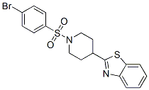 (9CI)-4-(2-苯并噻唑)-1-[(4-溴苯基)磺?；鵠-哌啶結(jié)構(gòu)式_605628-20-4結(jié)構(gòu)式