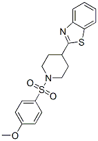 (9CI)-4-(2-苯并噻唑)-1-[(4-甲氧基苯基)磺?；鵠-哌啶結(jié)構(gòu)式_605628-21-5結(jié)構(gòu)式