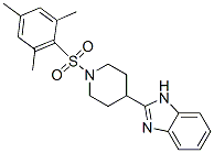 (9CI)-4-(1H-苯并咪唑-2-基)-1-[(2,4,6-三甲基苯基)磺?；鵠-哌啶結(jié)構(gòu)式_605629-37-6結(jié)構(gòu)式