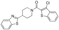 (9CI)-4-(2-苯并噻唑)-1-[(3-氯苯并[b]噻吩-2-基)羰基]-哌啶結構式_606081-91-8結構式