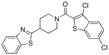 (9CI)-4-(2-苯并噻唑)-1-[(3,6-二氯苯并[b]噻吩-2-基)羰基]-哌啶結(jié)構(gòu)式_606081-92-9結(jié)構(gòu)式