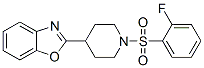 (9CI)-4-(2-苯并噁唑基)-1-[(2-氟苯基)磺?；鵠-哌啶結(jié)構(gòu)式_606082-03-5結(jié)構(gòu)式