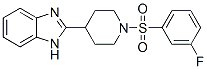 (9CI)-4-(1H-苯并咪唑-2-基)-1-[(3-氟苯基)磺?；鵠-哌啶結(jié)構(gòu)式_606082-04-6結(jié)構(gòu)式