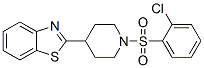 (9CI)-4-(2-苯并噻唑)-1-[(2-氯苯基)磺?；鵠-哌啶結(jié)構(gòu)式_606082-08-0結(jié)構(gòu)式