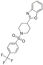 (9ci)-4-(2-苯并噁唑基)-1-[[4-(三氟甲基)苯基]磺?；鵠-哌啶結(jié)構(gòu)式_606082-16-0結(jié)構(gòu)式