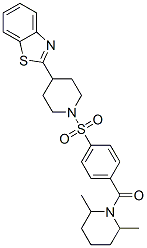 (9CI)-1-[4-[[4-(2-苯并噻唑)-1-哌啶基]磺?；鵠苯甲?；鵠-2,6-二甲基-哌啶結(jié)構(gòu)式_606083-33-4結(jié)構(gòu)式